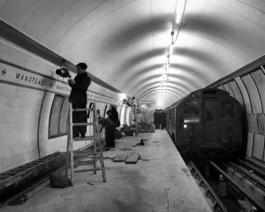 1940s Prints: Londons ever - improving transport system carries its works programme a step further