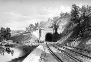 Victorian Prints: Long Tunnel, Foxs Wood (from the West)