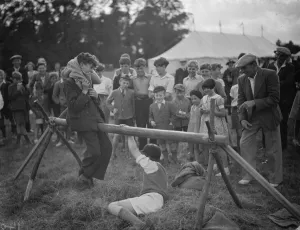 Longfield pillow fight. 1938