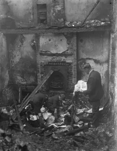 Debris Prints: Looking through what is left behind following a cottage fire in Chelsfield, Kent