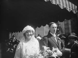Groom Prints: Lord Aberdares son weds. The Honourable J H Bruce and Miss Cynthia Grant Duff Ainslie