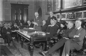 Lord Ashbrook at Assembly of Irish loyalists association An assembly of the Irish