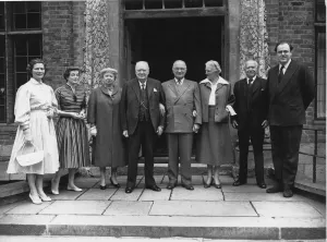 Lord Beaverbrook is seen here in the group when former US President Harry Truman
