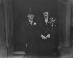 Lord Blyth and Mrss M Cole were married at Princes Row Register Office. Bride and Bridegroom