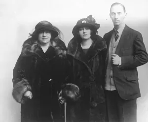 Lord and Lady Foley and Mrs H Greenstone. 12 January 1924