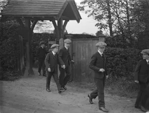 Lord Lascelles attends church with his school mates. Lord Lascelles, oldest son