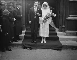 Lord Swinfens sister weds. The marriage arranged between Mr H H Myers