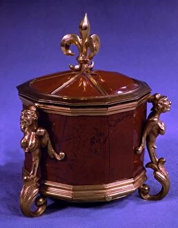 French Collection: Louis XIV inkstand in red jasper and gilt. The Sun King by Nancy Mitford, page 153