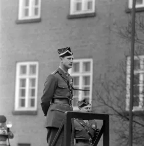 Luneburg Germay Prince Philip, the Colonel in Chief of the VIII Kings Royal Irish