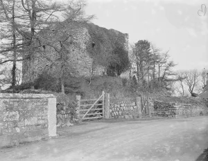 Ruin Prints: Lydford Castle commanding a strategic view over much of the surrounding countryside