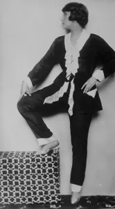 The M Aimez Vous. Mme Josa Morgan photographed wearing one of the quaint