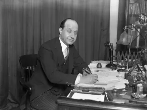 Adult Prints: M Giulo A A Gelardi, General Manager of the Savoy Hotel who has taken an appointment
