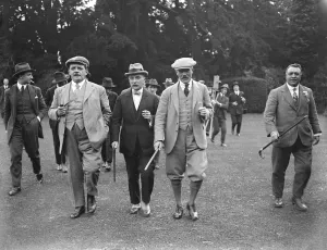 M Herriot, French Premier, visits Mr MacDonald at Chequers The two Premiers go