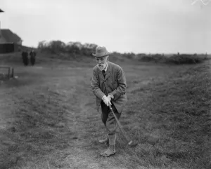 M Ps at Golf at Sandwich Lord Joicey who was defeated by Mr G W B Throskmorton 2