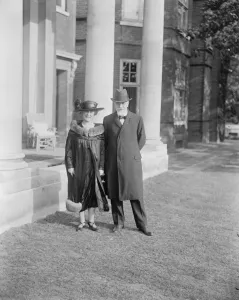 M Venizelos and his bride to be. His bride to be is Helena Schilizzi. 10 September