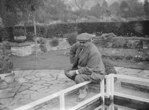 Garden Prints: The Maharaja of Nawanagar ( Ranjitsinjhi ) At his home in Staines Middlesex. 31