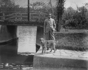 The Maharajah of Rajpipla at his English country home, the Manor Cottage, old Windsor