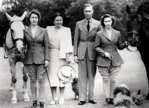 Her Majesty, Queen Elizabeth, The Queen Mother with King George VI and their daughters