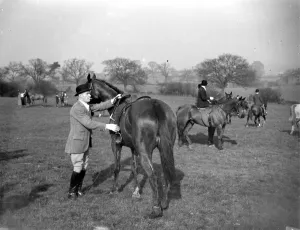 Major (R. A. ) at a hunt. 1934