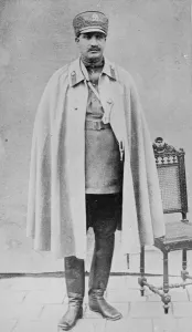 The man of the moment in Persia. H H Reza Khan, Premier and Minister of War. 8