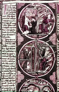 Manuscript from last quarter of 13th Century Saint Louis 1214 - 1270, Louis IX