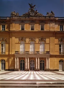 Entrance Prints: Marble Court Herrenchiemsee - Herrenchiemsee is a complex of royal buildings on the Herreninsel