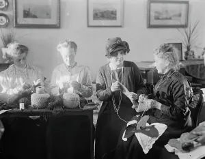Education Prints: The Marchioness of Baths canvas shoe industry at Longleat