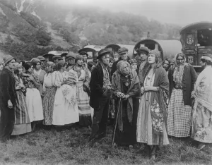 Prints of Marchioness as Film Heroine Lady Queensberry in a gipsy play The Marchioness of Queensbury has just made her film debut as the gypsy heroine of the new Welsh Pearson production called The Romany 1920s Prints: Marchioness as Film Heroine Lady Queensberry in a gipsy play The Marchioness of