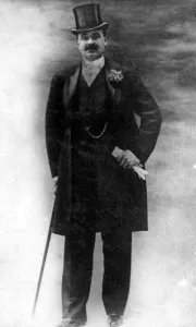 Sportsman Prints: Marquis Albert Jules Felix Philippe De Dion : born 1856 French Motor car racing driver