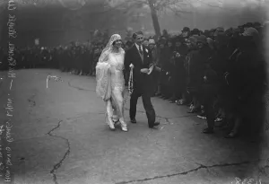 Wedding Inspiration Prints: The marriage between the Hon David Bowes Lyon, and Miss Rachel Spender Clay, took