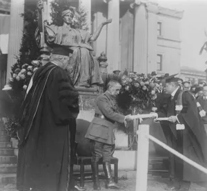 Marshal Foch at Columbia University. Dr N Murray Butler, President of the University