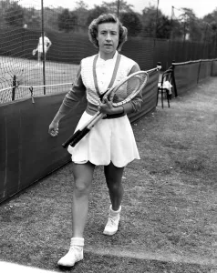 Maureen Connolly, Americas 18 year-old tennis marvel, who is in England preparing