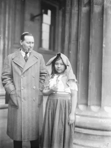 One of Maya Kekchi people visits England. Mr F A Mitchell Hedges delivered a lecture