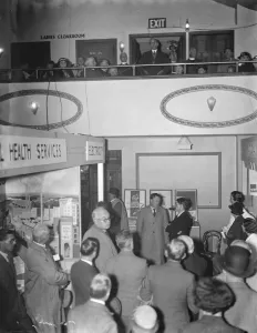 Public Speaking Prints: Mayor of Woolwich giving a speech at the Eltham Health Exhibition in Kent