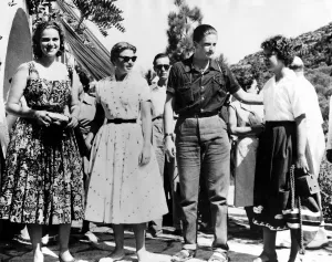 Fifties Prints: Members of the European Royal Families who are taking part in the Mediterranean Cruise