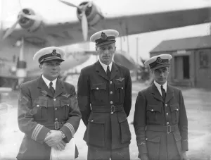 Golden Age Of Seaplane Prints: Members of the flying boat are making preparations at Southampton for the second