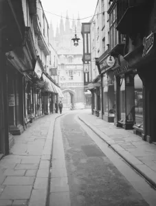 Mercery lane, Canterbury. 1937