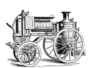 Vauxhall And Lambeth Prints: Merryweathers Steam Fire-Engine - Merryweather & Sons of Lambeth, later Greenwich