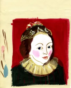English Prints: Michaela Gall - tudor portrait paintings Anne Hathaway