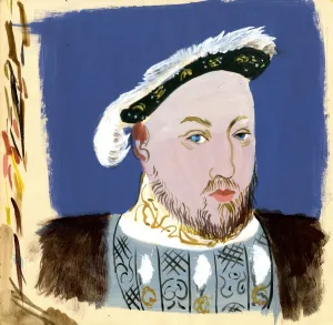 English Prints: Michaela Gall - tudor portrait paintings King Henry VIII