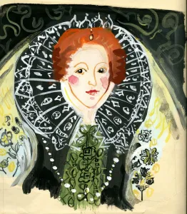 Michaela Gall - tudor portrait paintings Queen Elizabeth I
