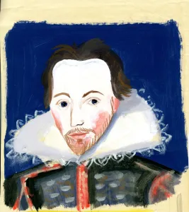 English Prints: Michaela Gall - tudor portrait paintings William Shakespeare