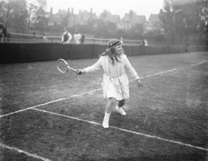 Middlesex Lawn Tennis Championship at Chiswick Park Miss Betty Nuthall in the final