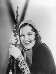 Movie Star Prints: For Miladys winter wear. Miss Marjorie King, the film star, wearing a boyish