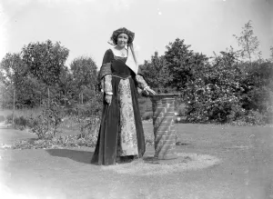 Beautiful Prints: Miss C. Hall at the Pagent for Kent Womens Institute. 1934