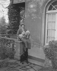 Miss Gladys Yule, daughter of Sir David and Lady Yule, photographed at home at Hamstead Park