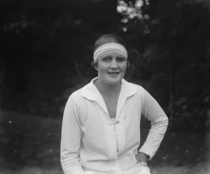 Miss Heine, the South African tennis star. 18 May 1927