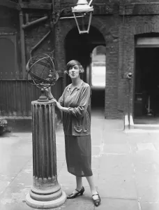 Artist Prints: Miss Kathleen Shackleton who made a 12 12 min portrait sketch of Miss Anita Loos