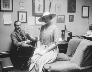 Actor Actress Prints: Miss Marie Blanche and her fiance Mr E Lewis 16 June 1917