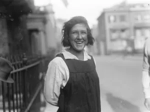 Miss Marriott who made another unsuccessful attempt to swim the channel. 23 September
